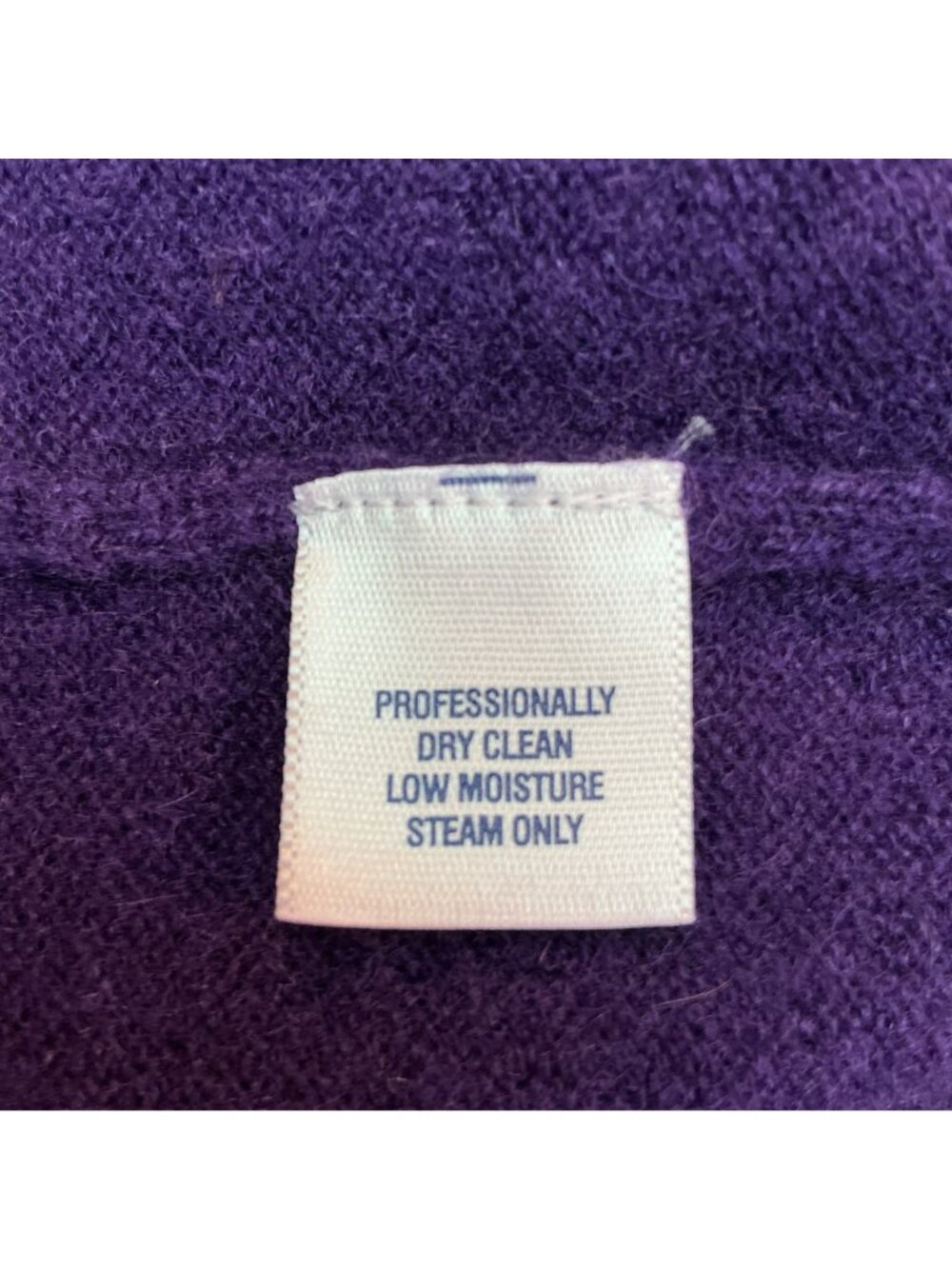 Club Room Estate 100% Cashmere Purple V-Neck Pullover Sweater Mens Large - Picture 9 of 10
